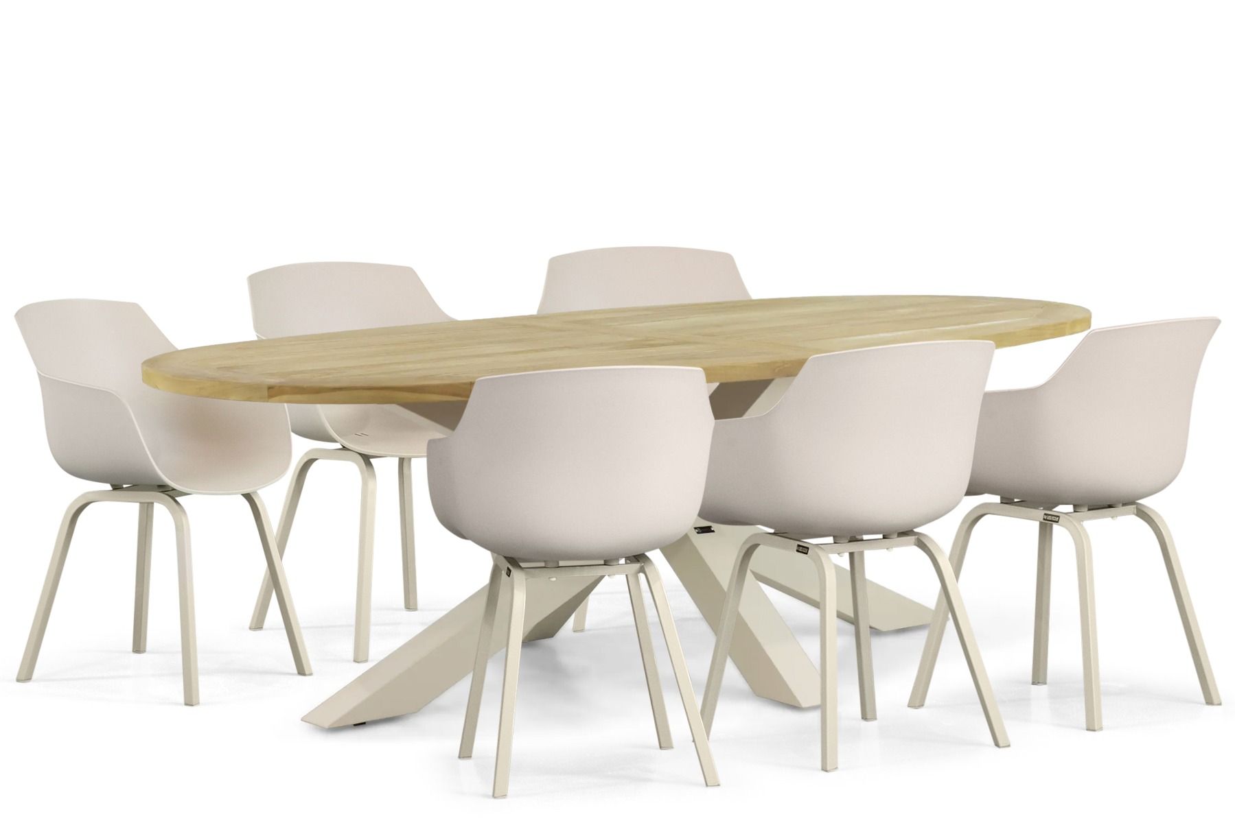 Lifestyle Salina/Brookline 240 cm dining tuinset 7-delig