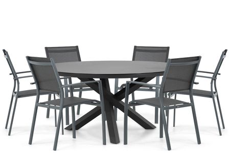 Lifestyle Sella/Livorno 150 cm dining tuinset 7-delig