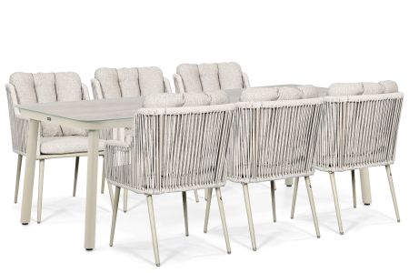 Lifestyle Tivoli/Tavano 220x90 cm dining tuinset 7-delig