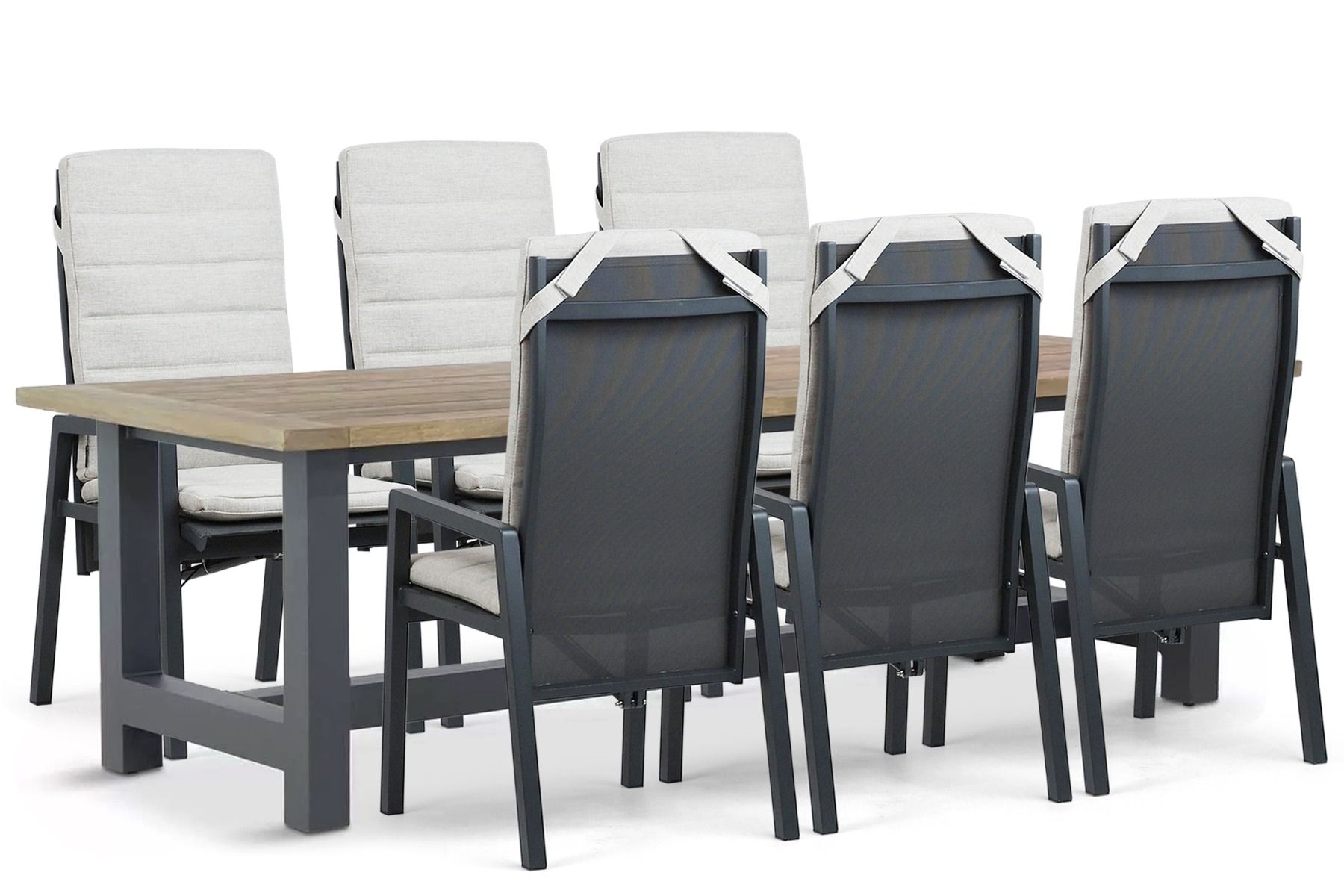 Lifestyle Vivaro/San Francisco 260x100 cm dining tuinset 7-delig