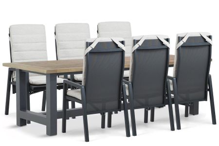 Lifestyle Vivaro/San Francisco 260x100 cm dining tuinset 7-delig