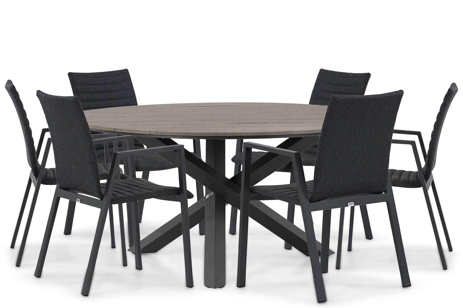Osmen Joliet/Ancona 150 cm dining tuinset 7-delig thumbnail