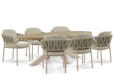 4 Seasons Outdoor Calma/Brookline 240x120 cm dining tuinset 7-delig