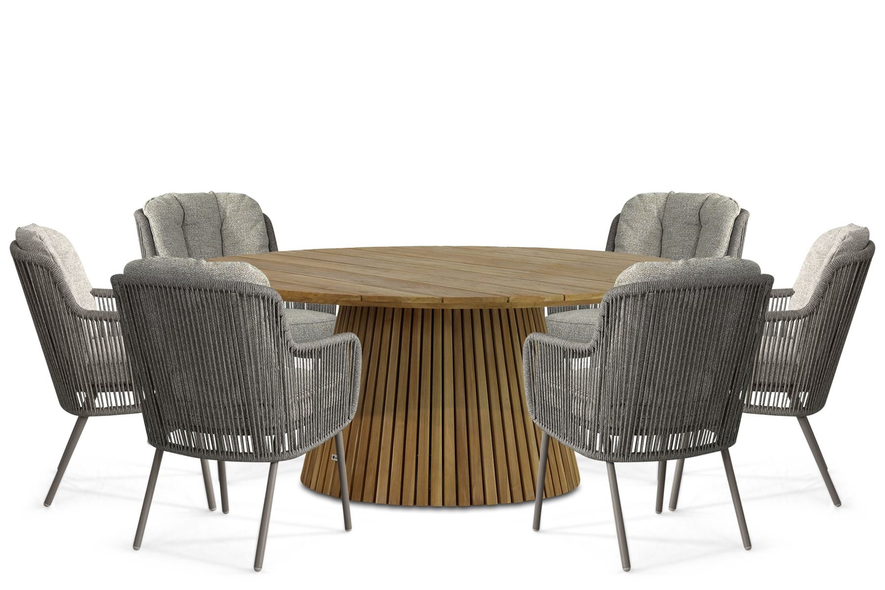 Santika Cayora/Fungo 180 cm dining tuinset 7-delig