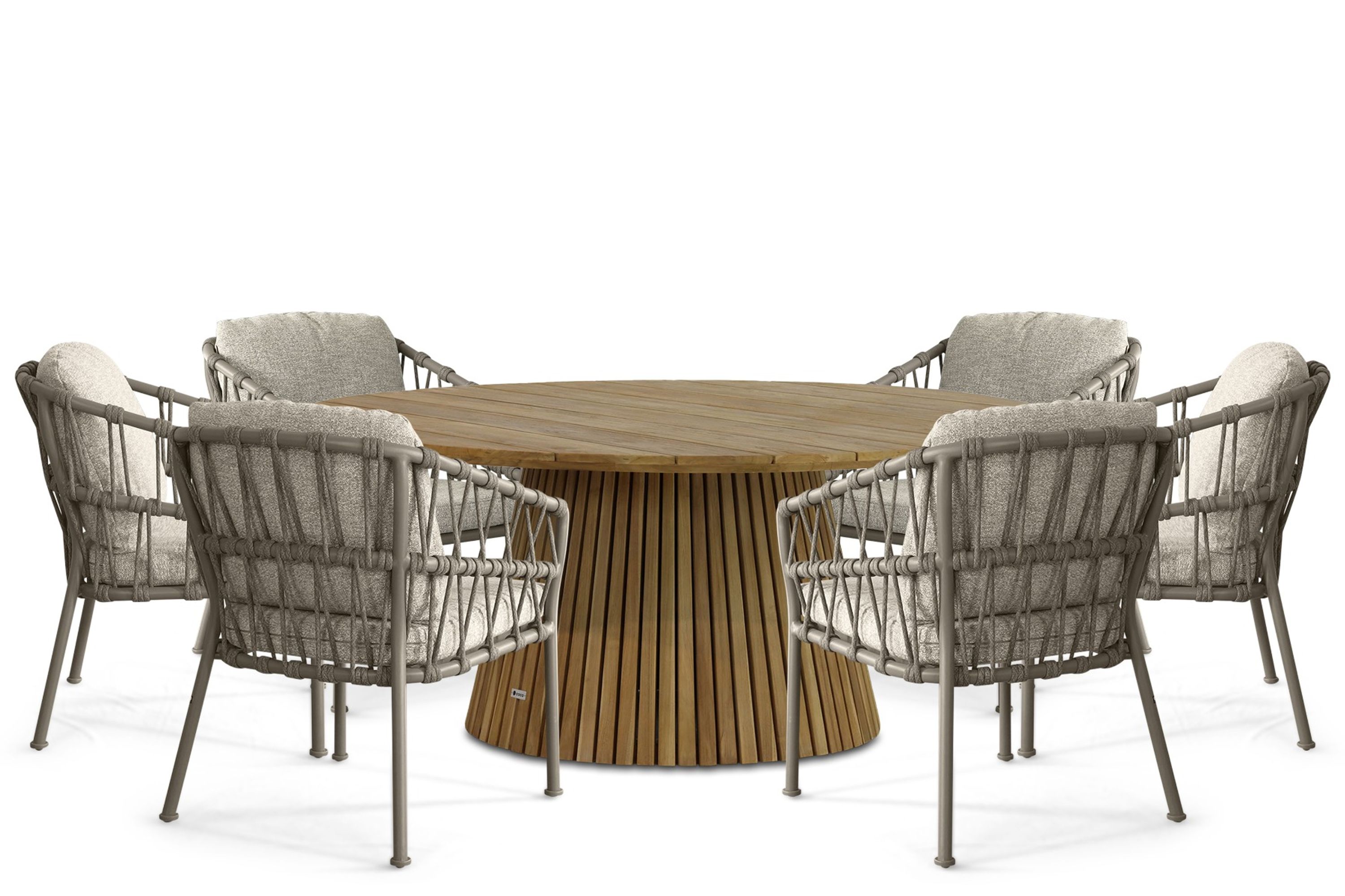 Santika Miyora/Fungo 180 cm dining tuinset 7-delig