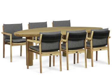 Santika Suka/Leafline 240 cm dining tuinset 7-delig