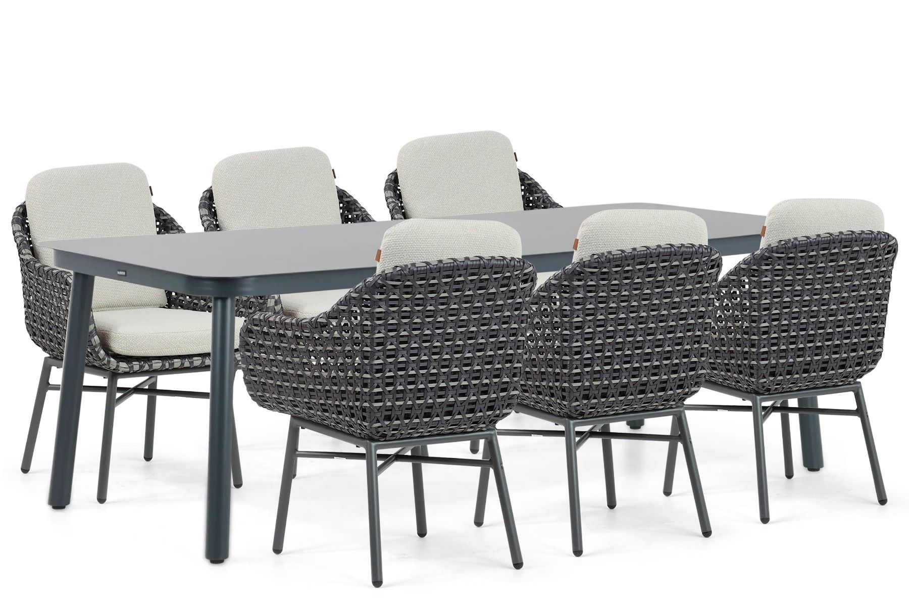 Santika Yovan/lifestyle Tavano 220 cm dining tuinset 7-delig thumbnail
