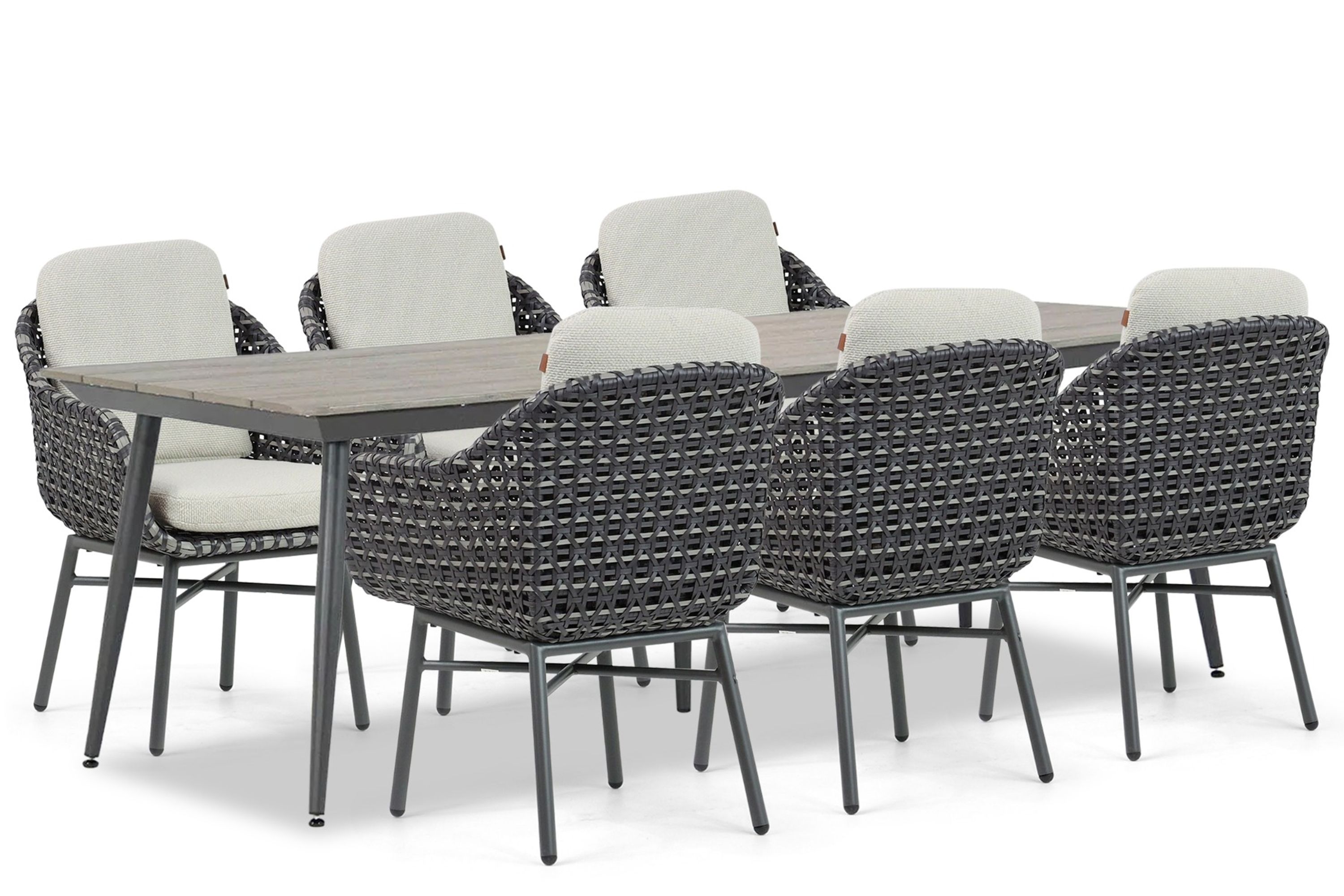Santika Yovan/Matale 240 cm dining tuinset 7-delig