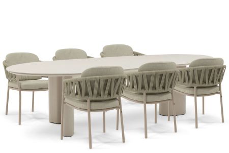 4 Seasons Outdoor Calma/Weave 240x120 cm dining tuinset 7-delig