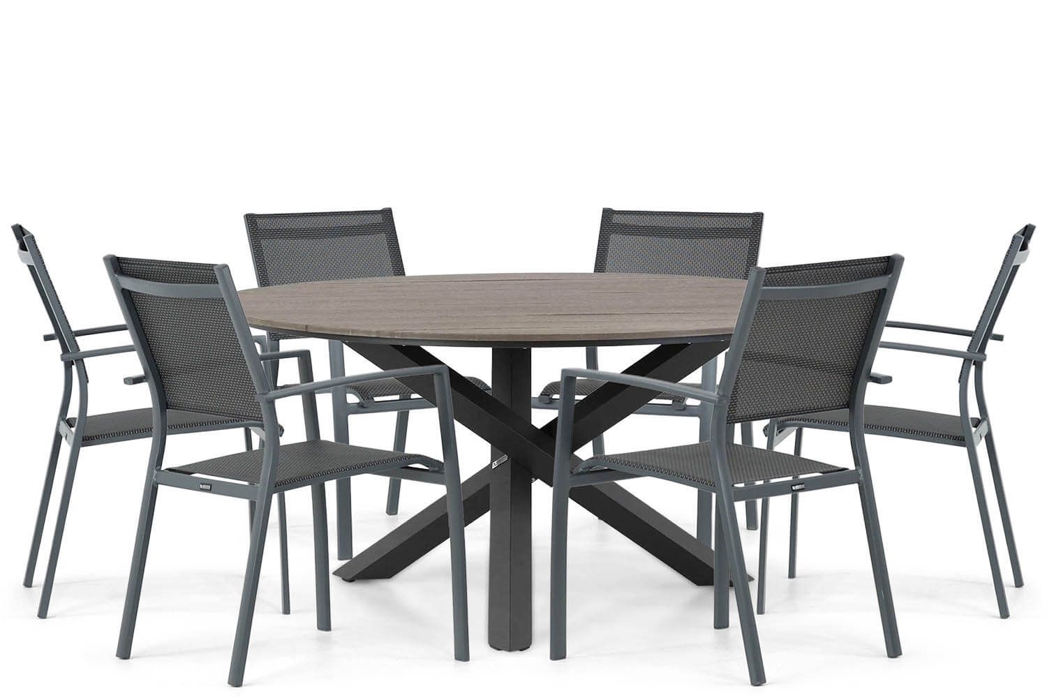 Lifestyle Sella/Ancona 150 cm dining tuinset 7-delig thumbnail