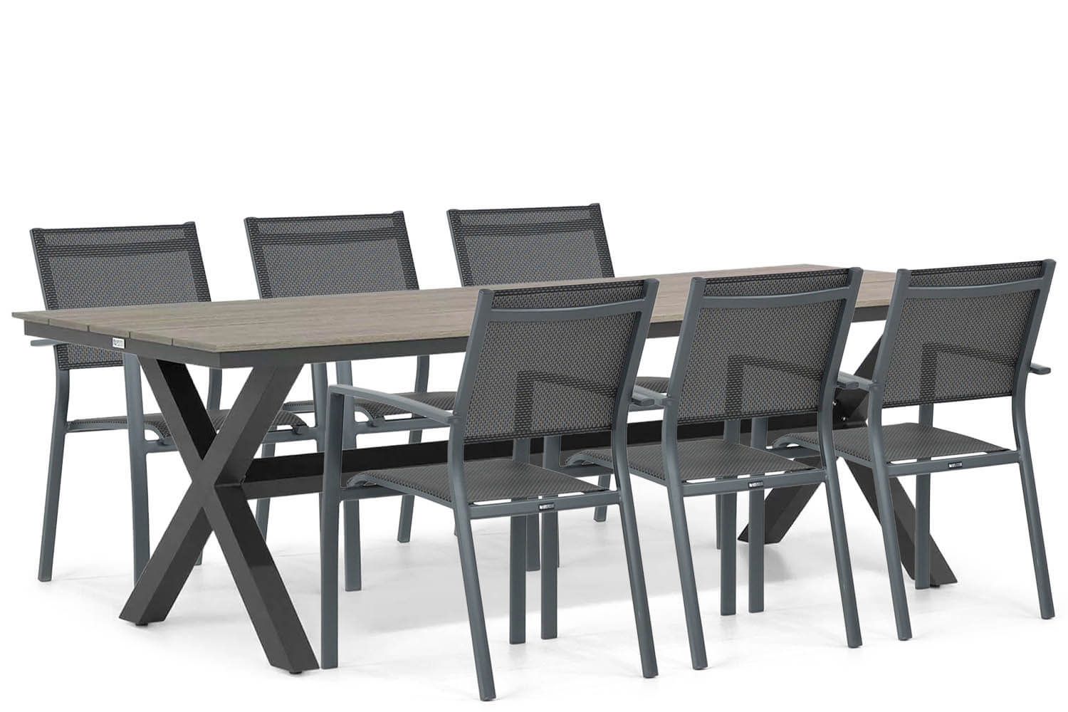 Lifestyle Sella/Forest 240 cm dining tuinset 7-delig thumbnail