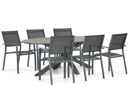 Lifestyle Sella/Matara 220 cm dining tuinset 7-delig
