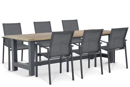 Lifestyle Timo/San Francisco 260x100 cm dining tuinset 7-delig