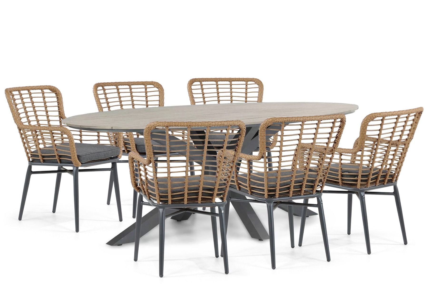 De Laan Toledo/Matara 220 cm dining tuinset 7-delig thumbnail