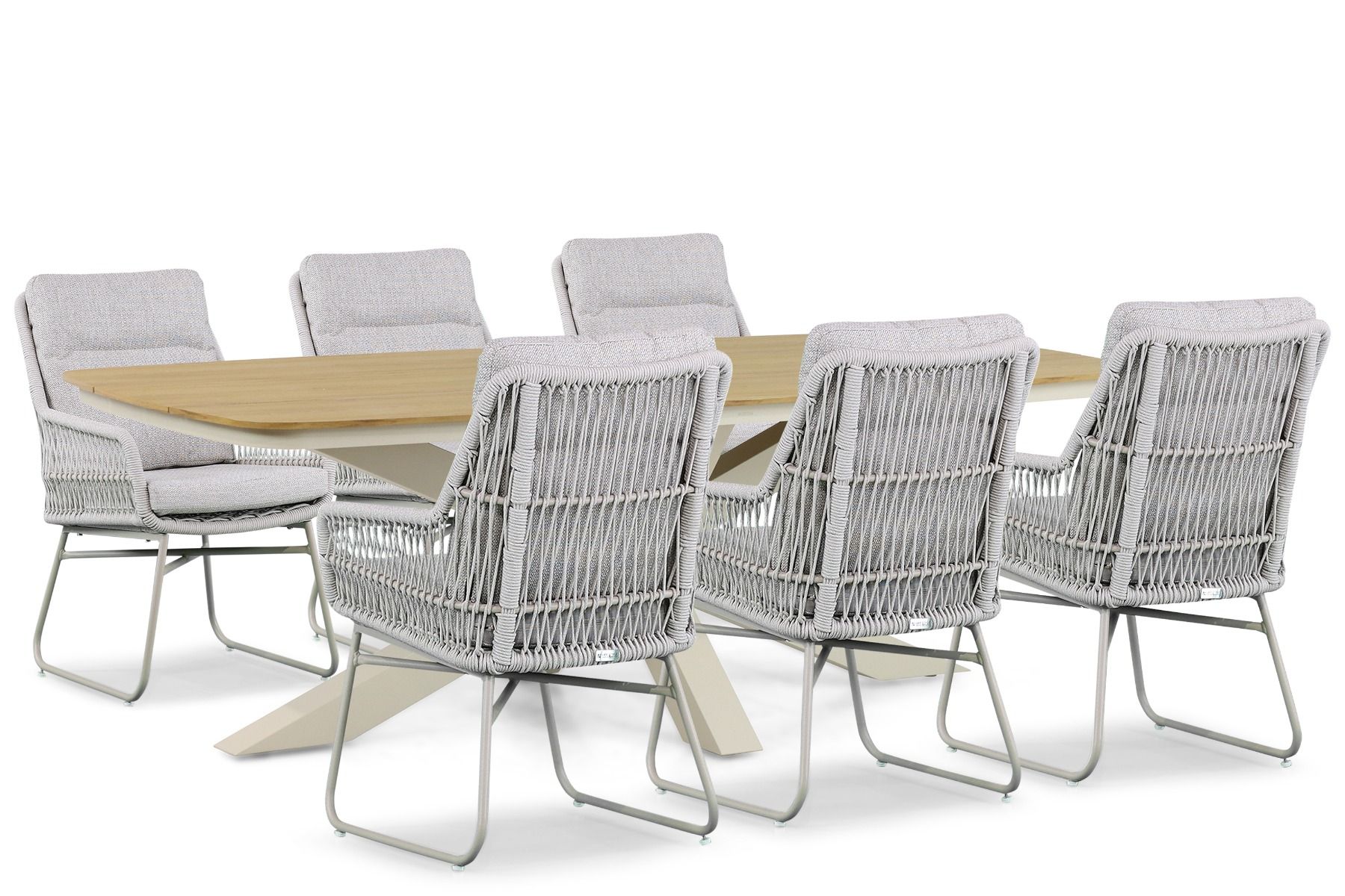 Lifestyle Vicente/Camila 220 cm dining tuinset 7-delig