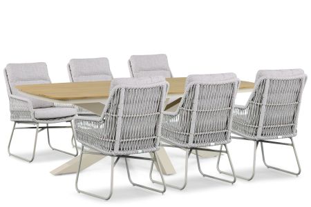 Lifestyle Vicente/Camila 220 cm dining tuinset 7-delig
