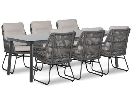 Lifestyle Vicente/Tavano 220x90 cm dining tuinset 7-delig