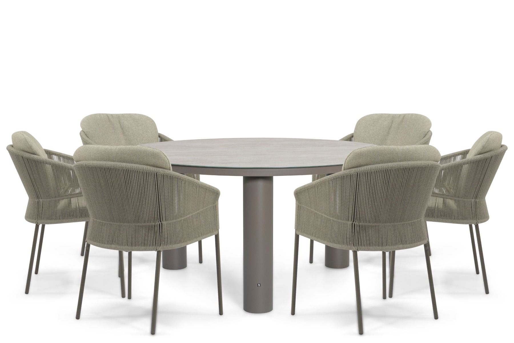 4 Seasons Outdoor Florence/Arancia 150 cm dining tuinset 7-delig