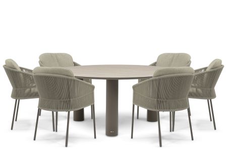 4 Seasons Outdoor Florence/Trino 158 cm dining tuinset 7-delig