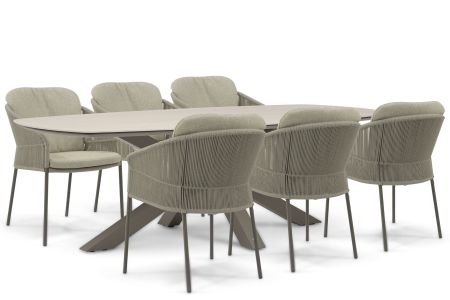 4 Seasons Outdoor Florence/Voyage 240x120 cm dining tuinset 7-delig