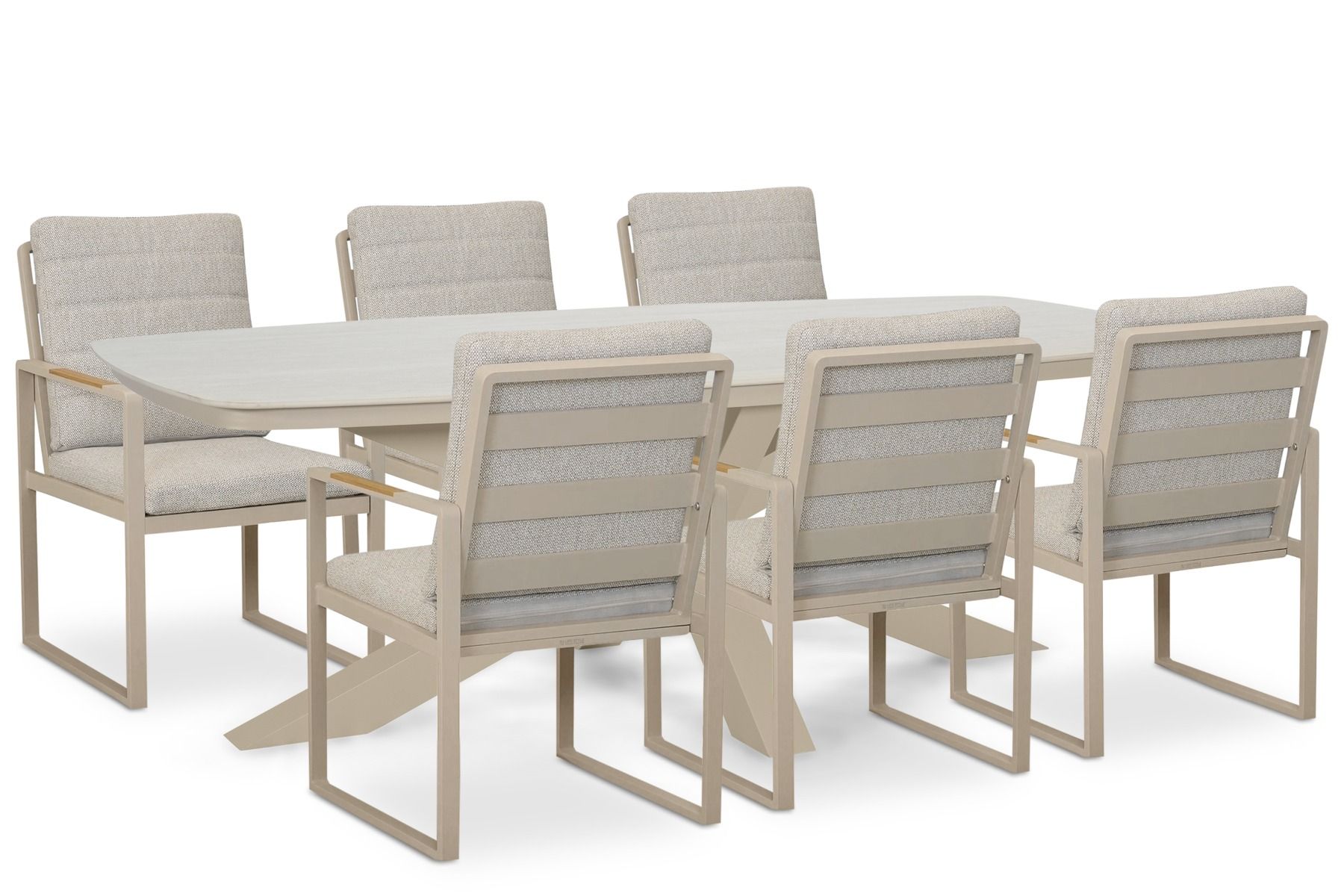 Lifestyle Alessio/Belluno 220x100 cm dining tuinset 7-delig