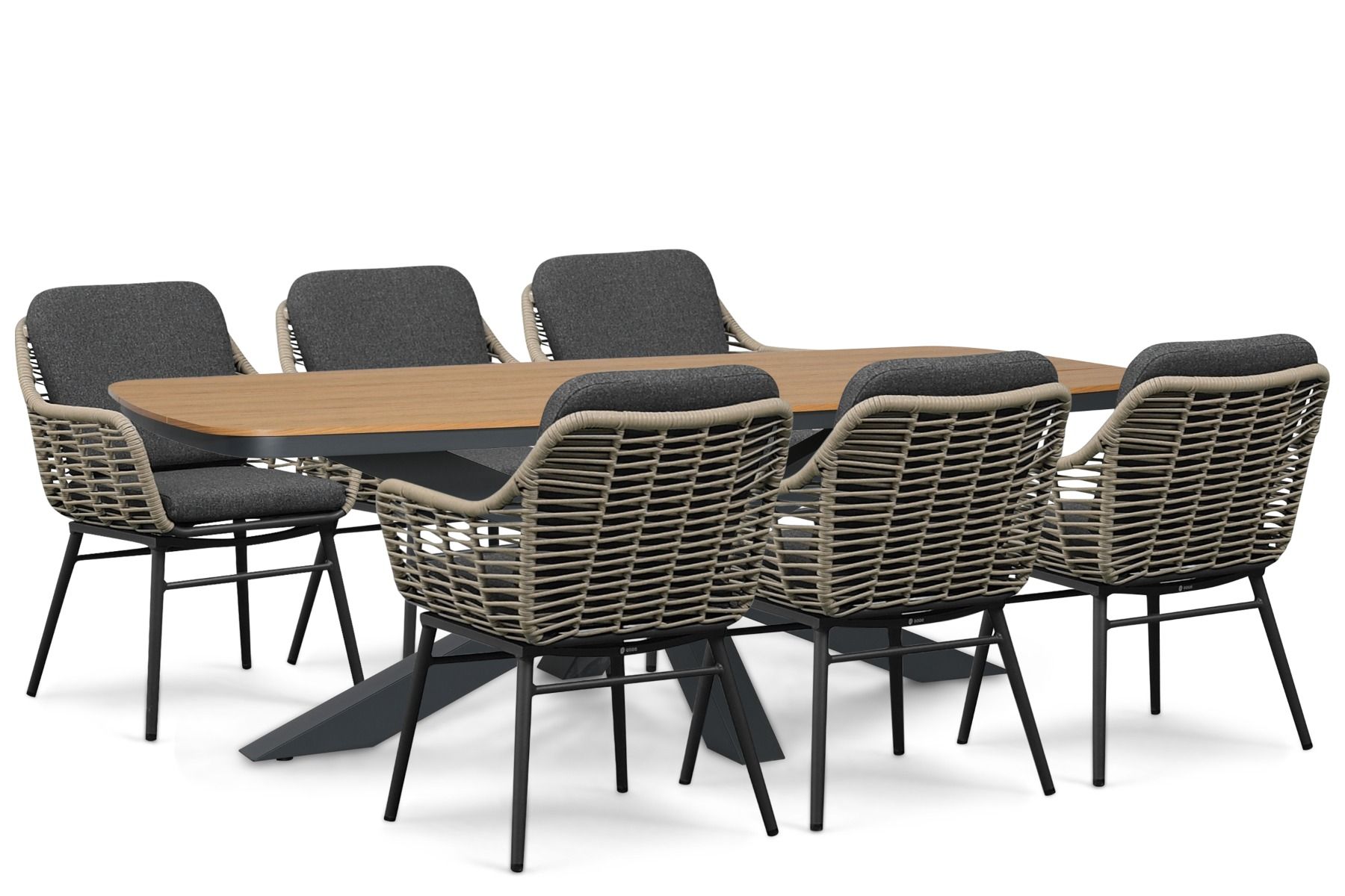 Coco Antoni/Camila 220x100 cm dining tuinset 7-delig