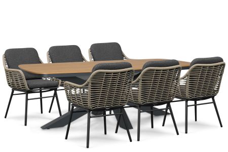 Coco Antoni/Camila 220x100 cm dining tuinset 7-delig
