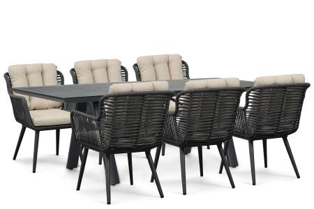 Coco Custa/Monza 230x100 cm dining tuinset 7-delig