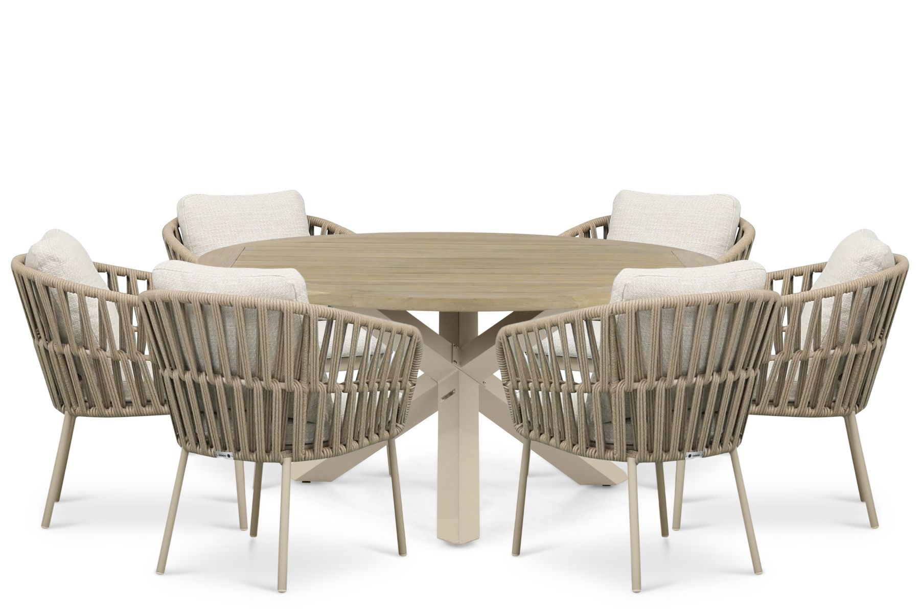 Coco Elara/Rockville 160 cm dining tuinset 7-delig