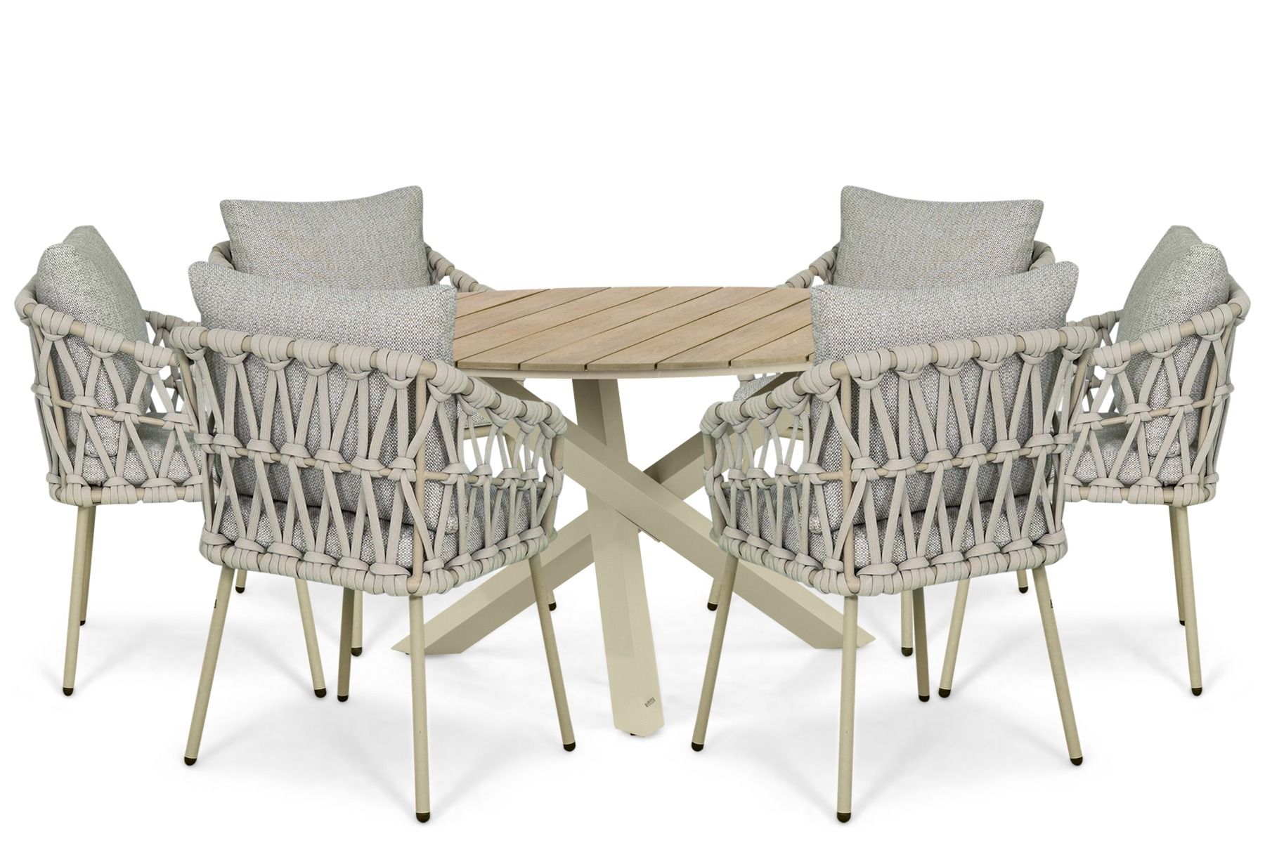 Coco Oliva/Ancona 150 cm dining tuinset 7-delig