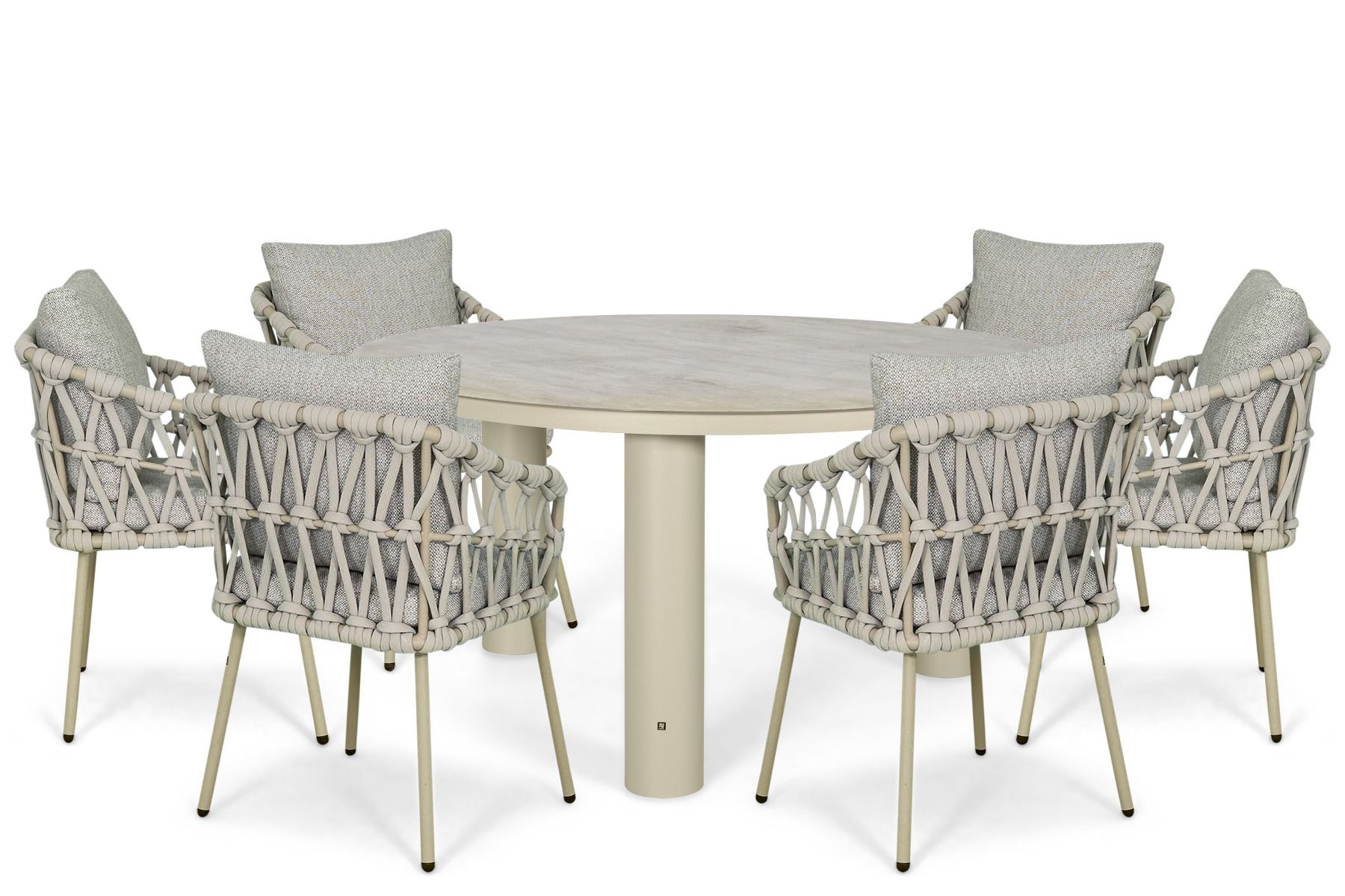 Coco Oliva/Arancia 150 cm dining tuinset 7-delig