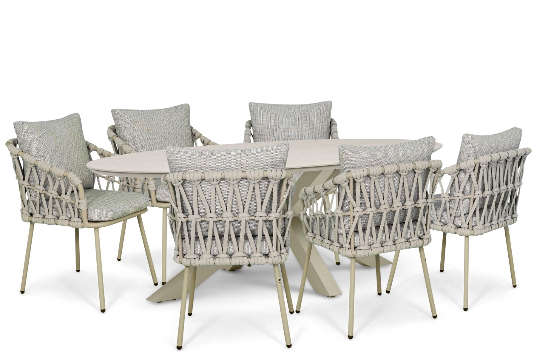 Coco Oliva/Lunea 240x120 cm dining tuinset 7-delig