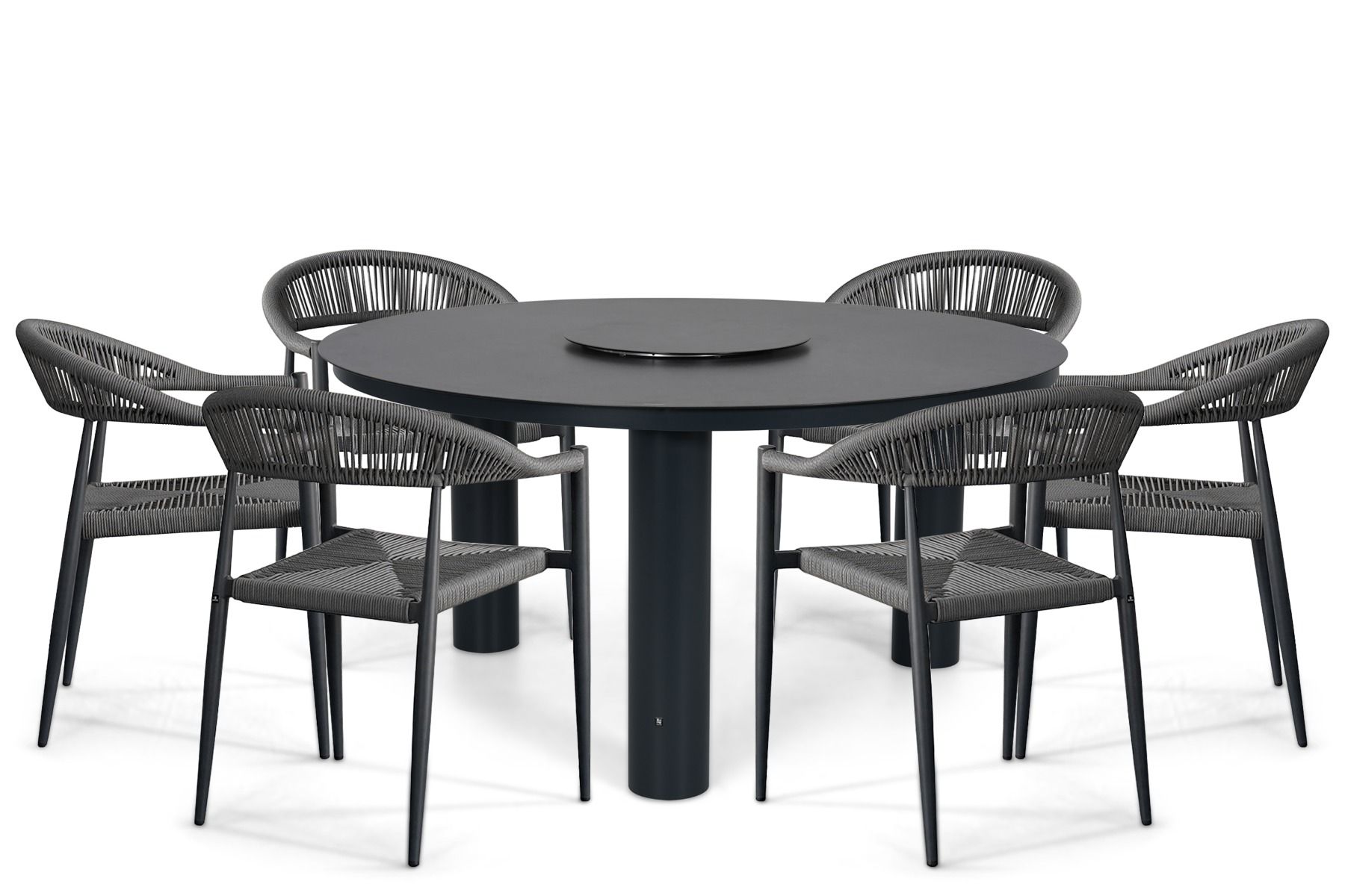 De Laan Granada/Arancia 150 cm dining tuinset 7-delig
