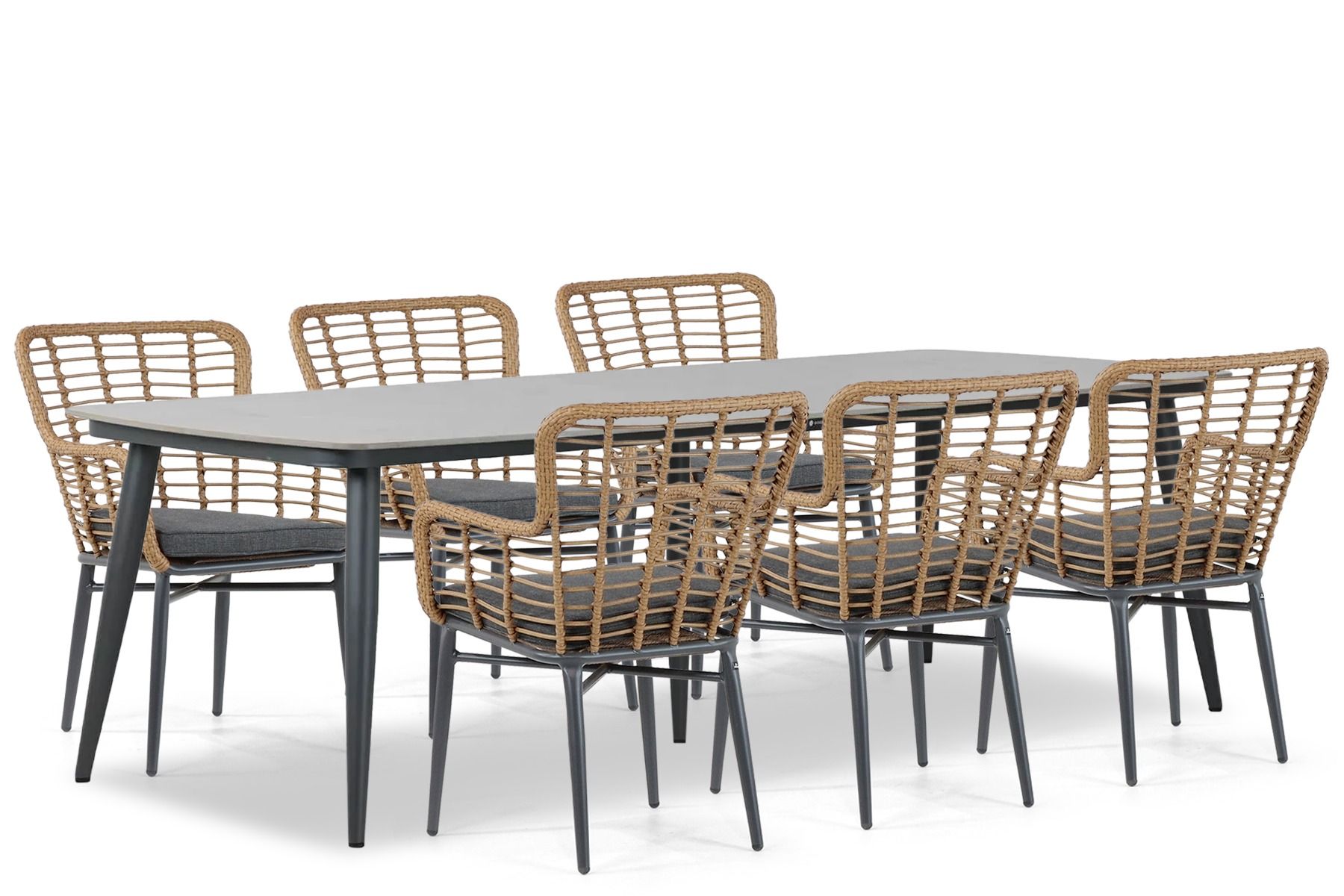 Lifestyle Toledo/Vienna 240 cm dining tuinset 7-delig