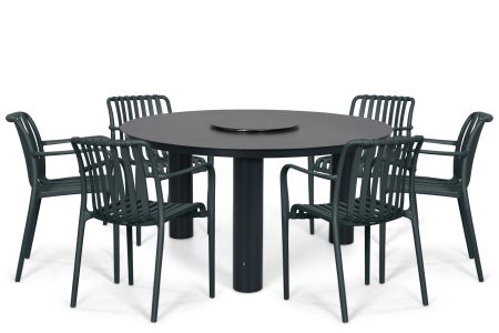 Domani Alba/Arancia 150 cm dining tuinset 7-delig