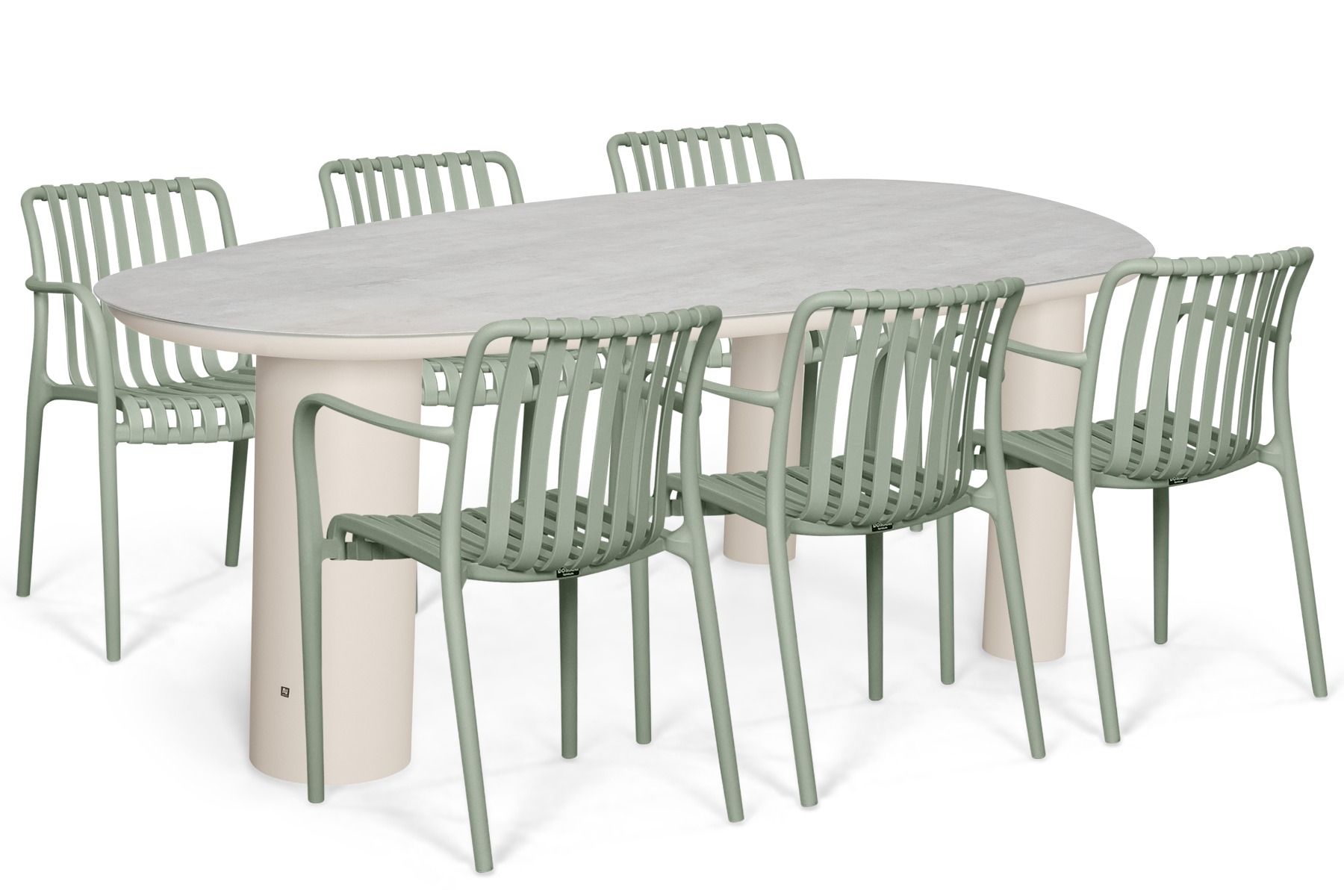 Domani Alba/Guave 240x120 cm dining tuinset 7-delig