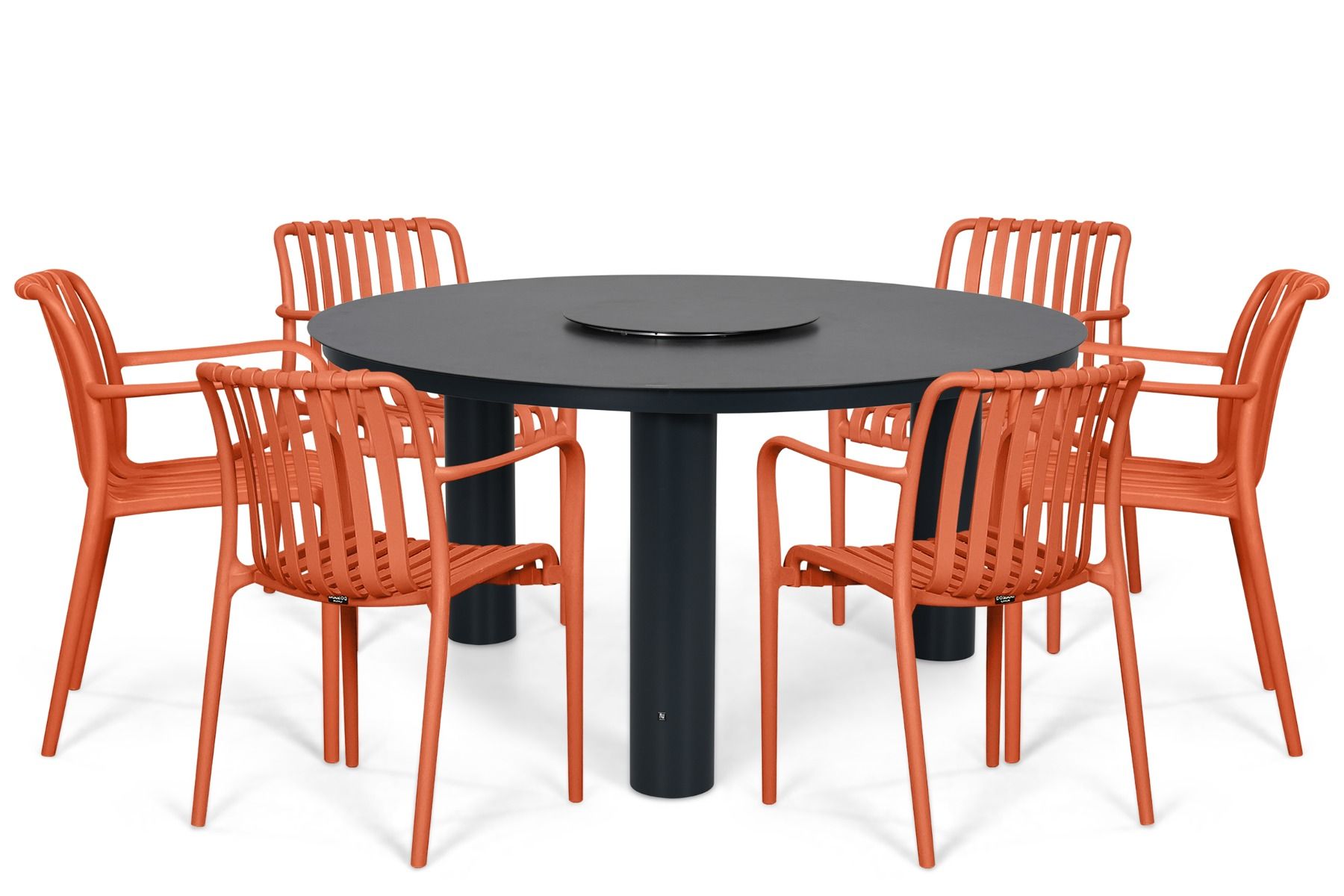 Domani Alba/Arancia 150 cm dining tuinset 7-delig