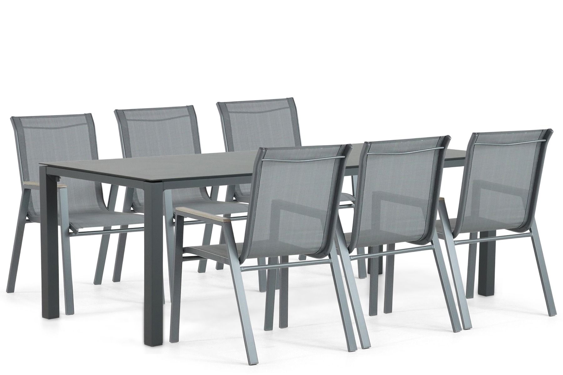 Domani Verde/Mateo 220 cm dining tuinset 7-delig