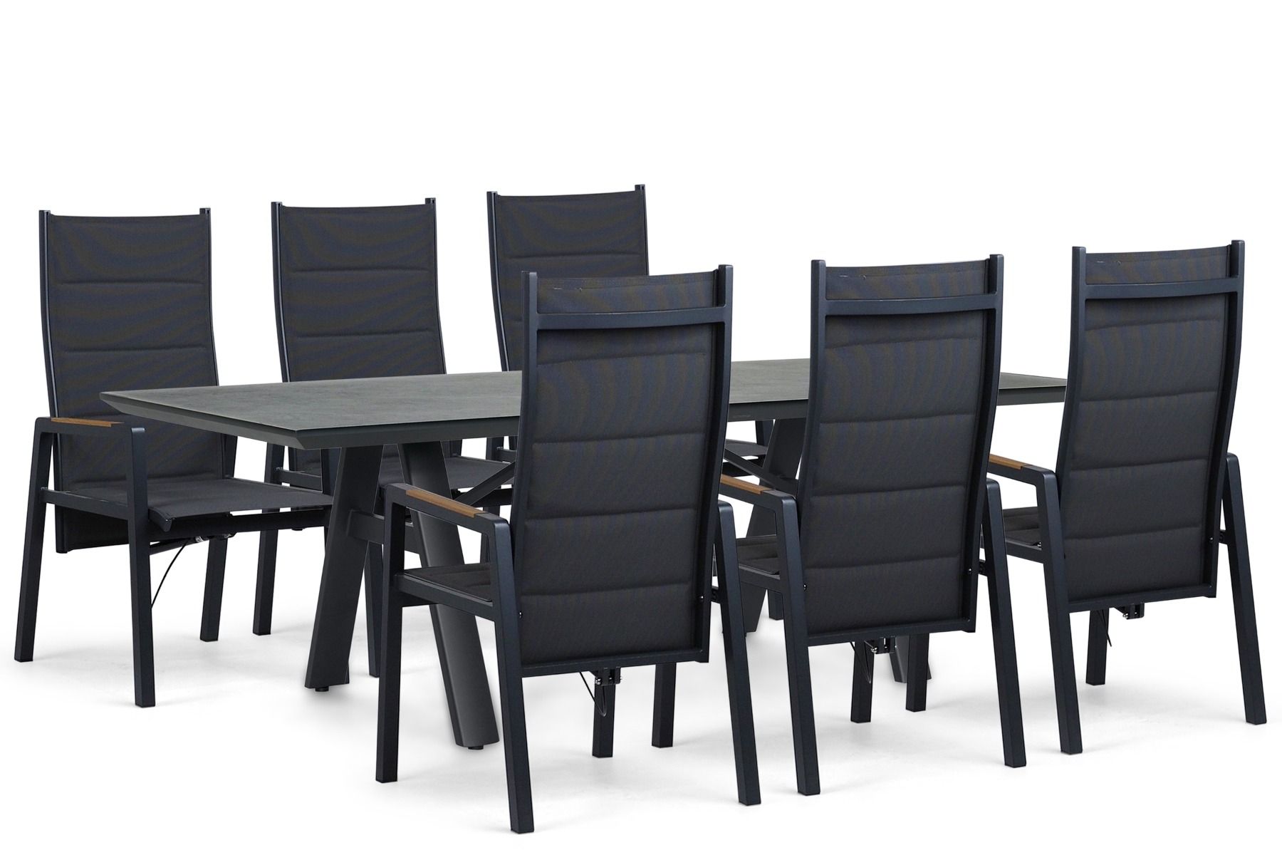 Lifestyle Essence/Monza 230x100 cm dining tuinset 7-delig