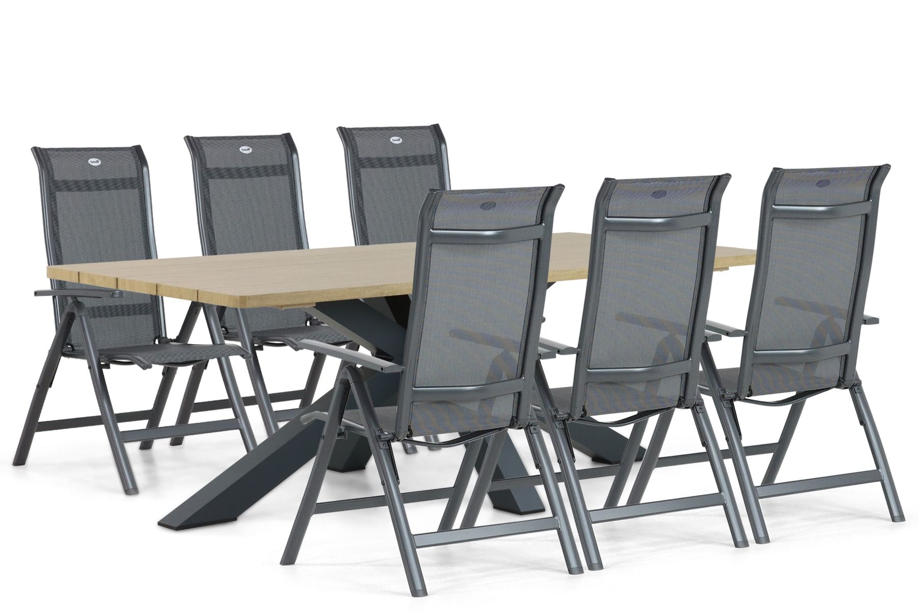 Hartman Alice/Azzurro 220 cm dining tuinset 7-delig