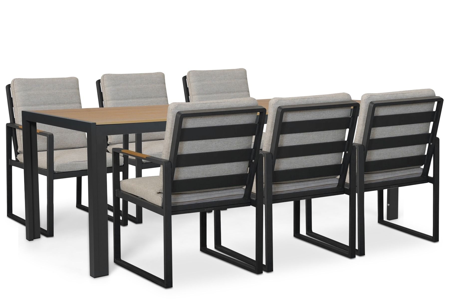Lifestyle Alessio/Creta 205x90 cm dining tuinset 7-delig