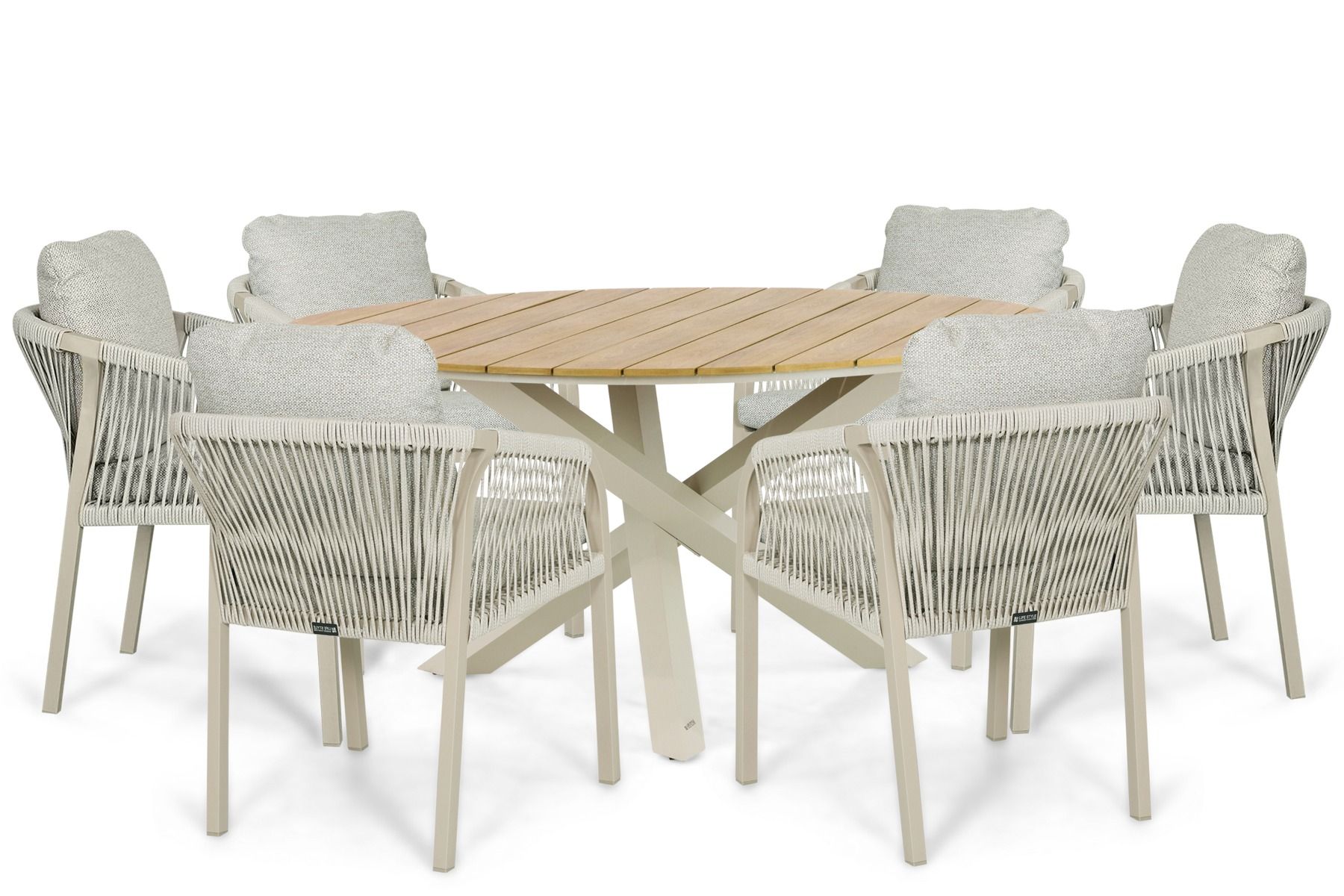 Lifestyle Biagio/Ancona 150 cm dining tuinset 7-delig