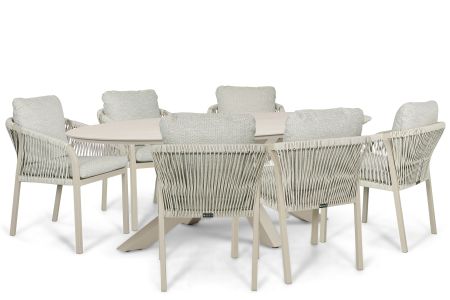 Lifestyle Biagio/Lunea 240x120 cm dining tuinset 7-delig