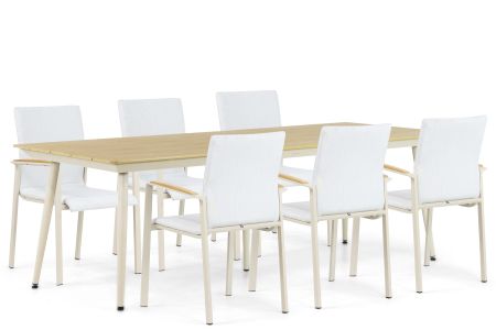 Lifestyle Brandon/Matale 240 cm dining tuinset 7-delig