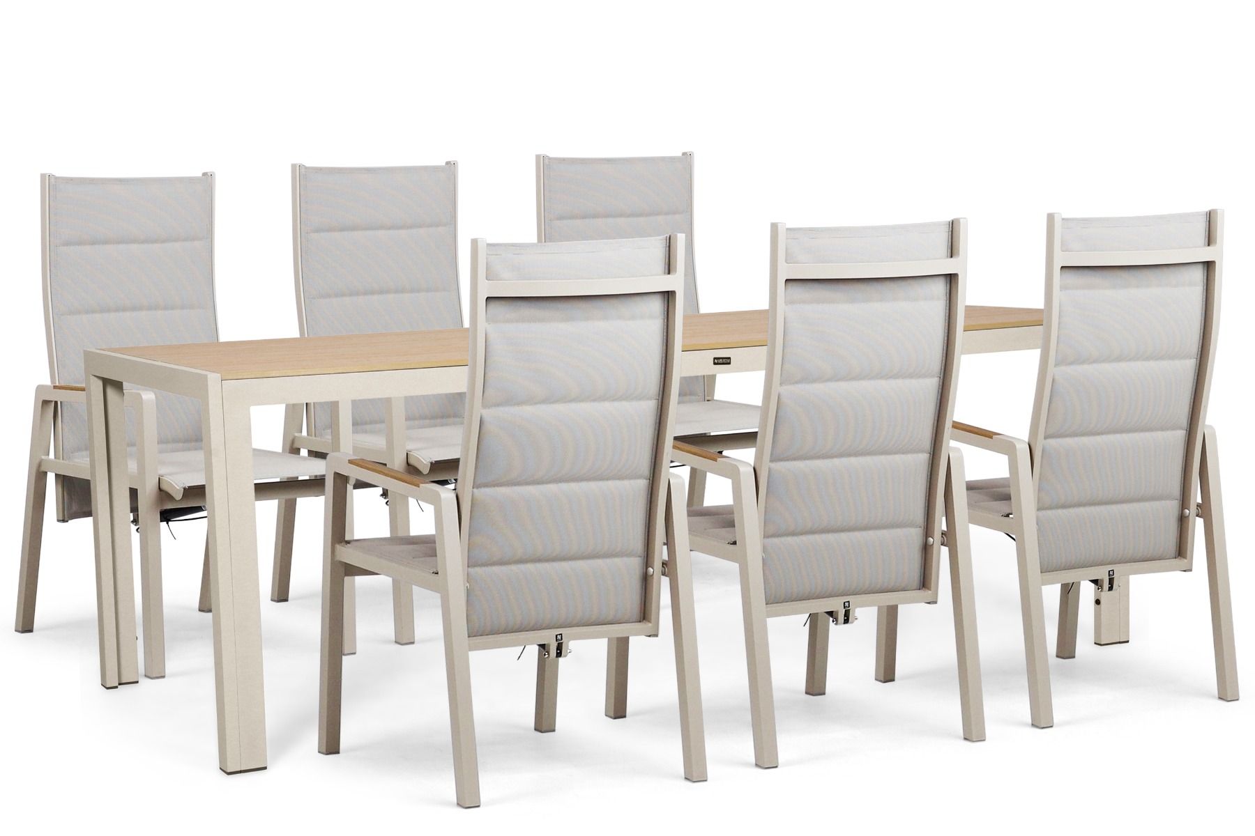 Lifestyle Essence/Creta 210x90 cm dining tuinset 7-delig