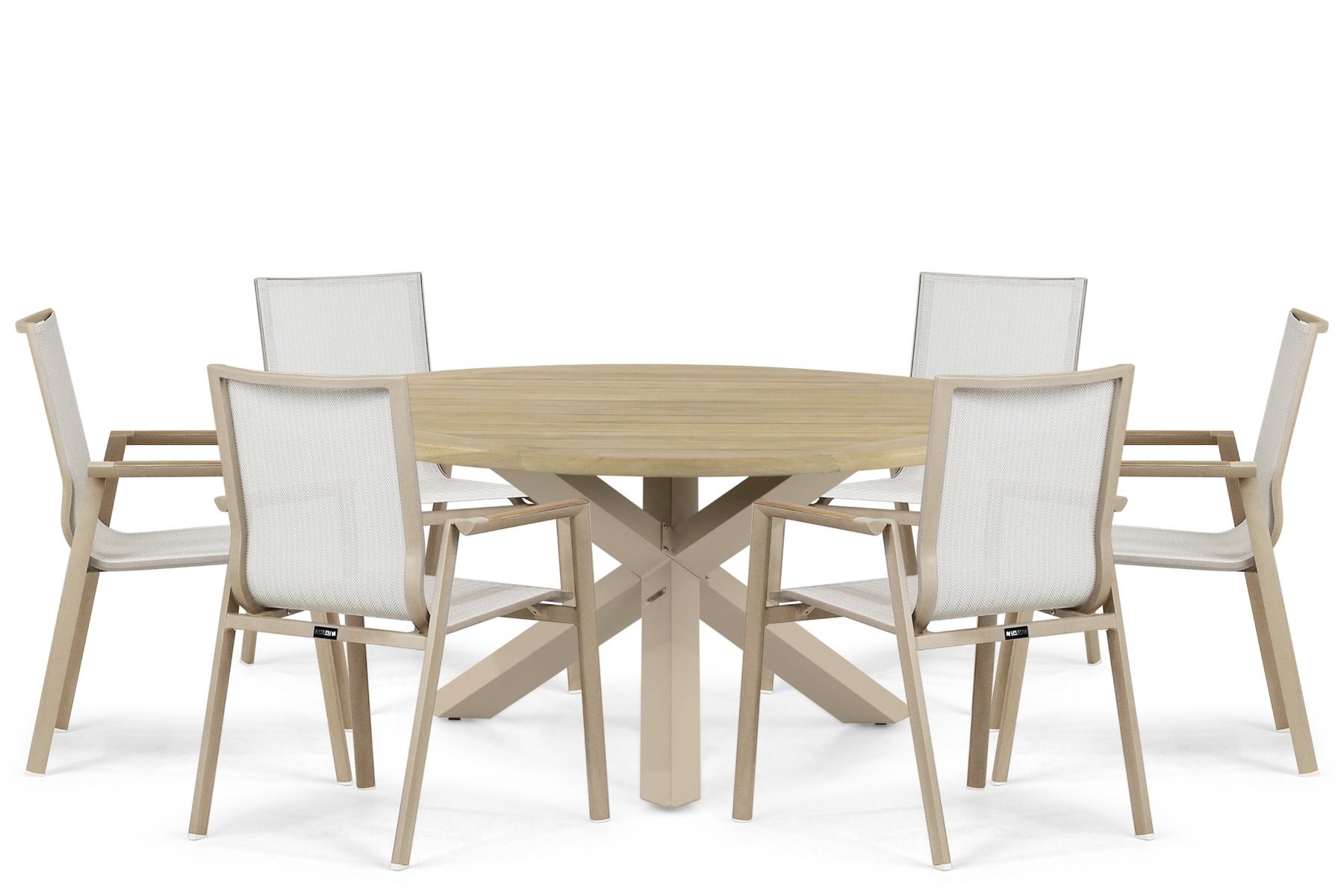Lifestyle Fiora/Rockville 160 cm dining tuinset 7-delig