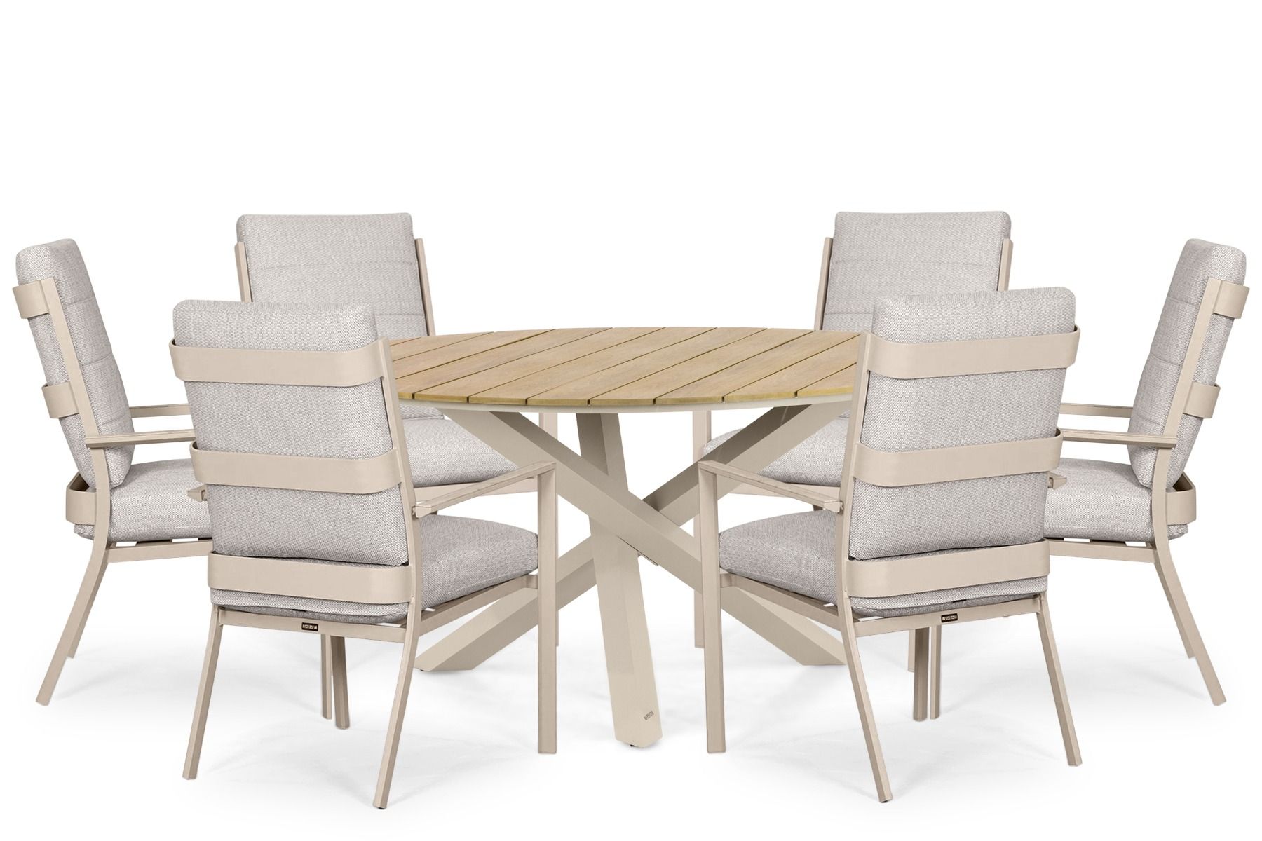 Lifestyle Lecce/Ancona 150 cm dining tuinset 7-delig