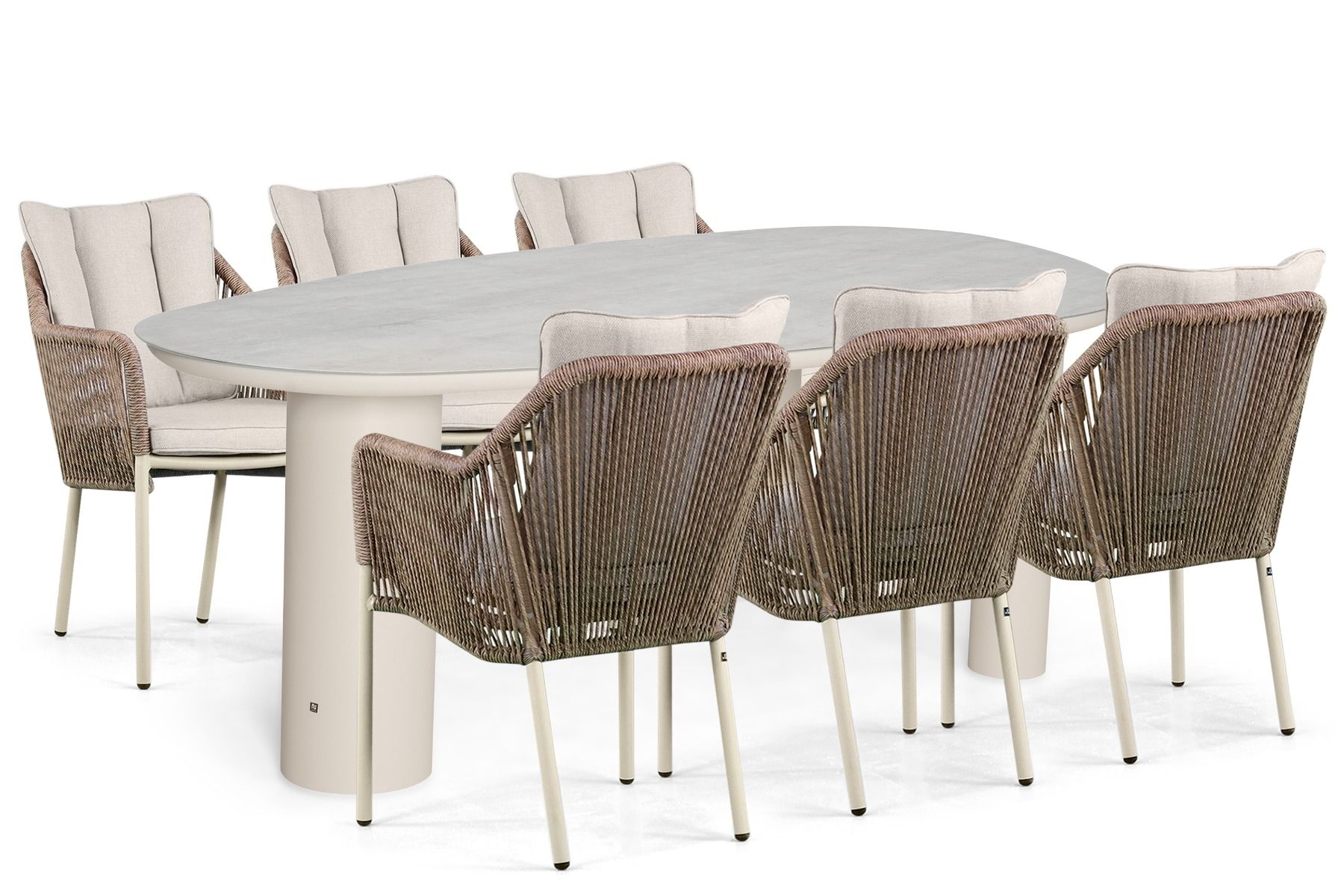 Lifestyle Marbella/Guave 240x120 cm dining tuinset 7-delig