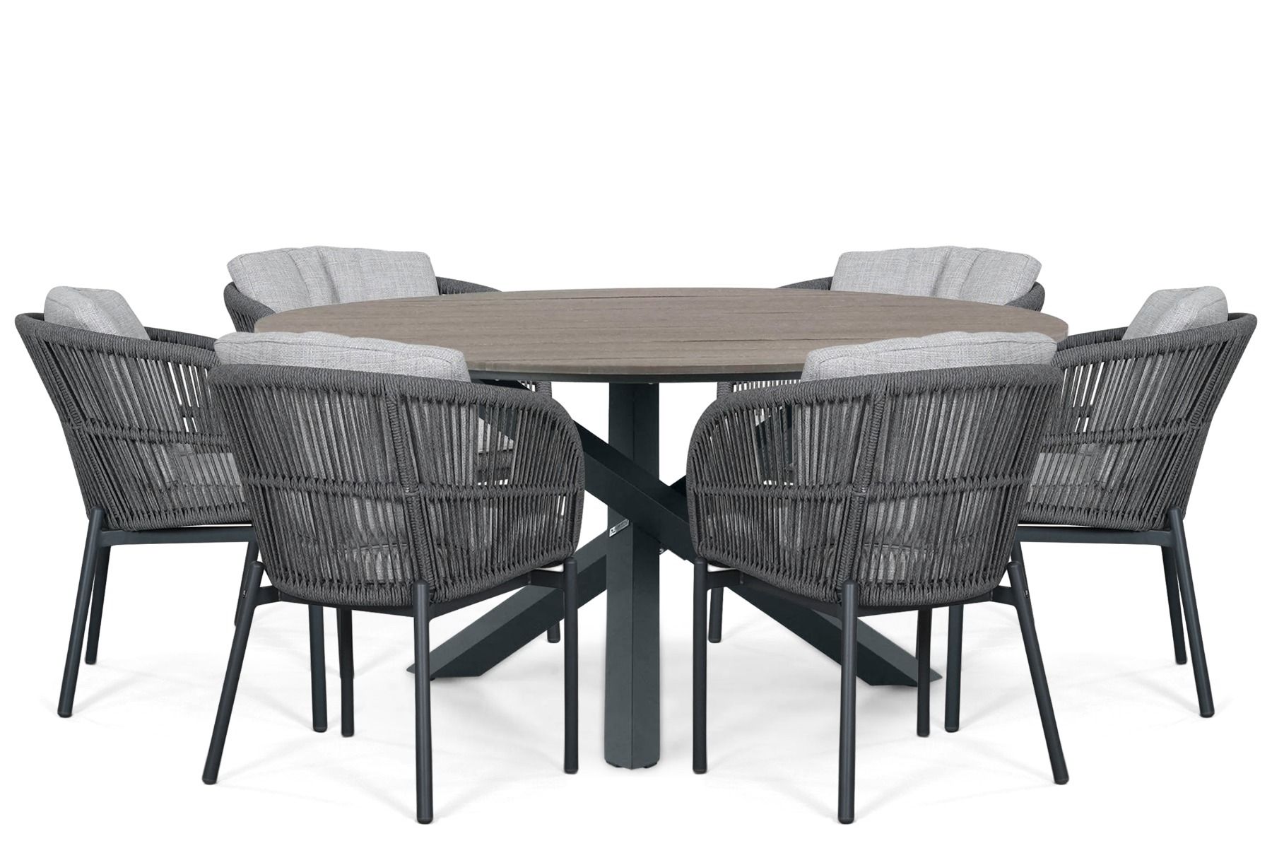 Lifestyle Monaco/Ancona 150 cm dining tuinset 7-delig