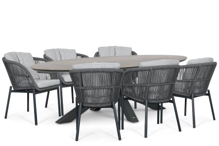 Lifestyle Monaco/Lunea 240x120 cm dining tuinset 7-delig